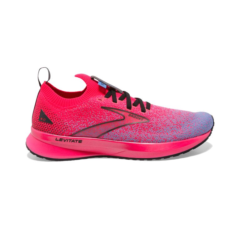 Brooks Levitate StealthFit 5 Energy-Return Womens Road Running Shoes - Diva Pink/Cornflower/Black -